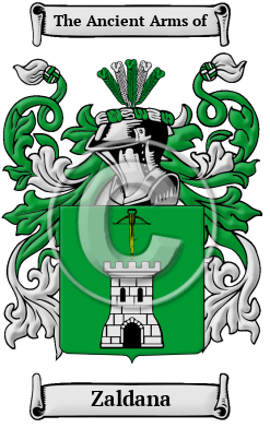 Zaldana Family Crest/Coat of Arms