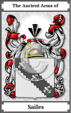 Sailes Family Crest Download (JPG) Book Plated - 600 DPI