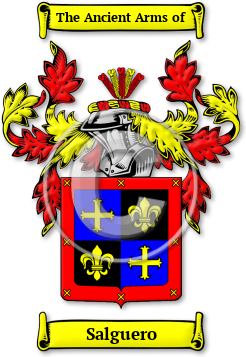 Salguero Family Crest Download (jpg) Legacy Series - 150 DPI