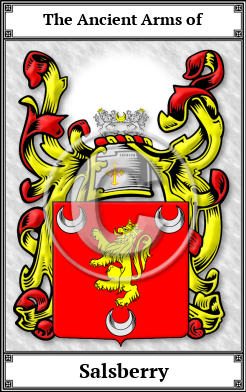 Salsberry Family Crest Download (JPG)  Book Plated - 150 DPI