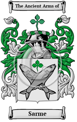 Sarme Family Crest/Coat of Arms