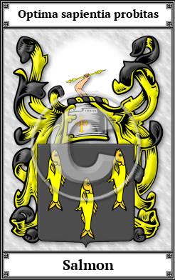 Salmon Family Crest Download (JPG)  Book Plated - 150 DPI