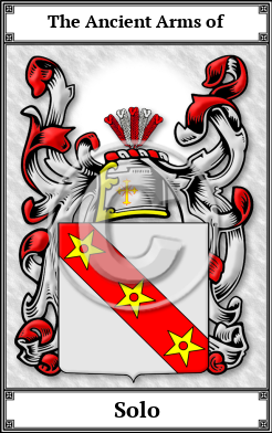 Solo Family Crest Download (JPG) Book Plated - 600 DPI