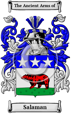 Salaman Family Crest/Coat of Arms