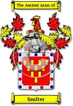Saulter Family Crest Download (jpg) Legacy Series - 150 DPI