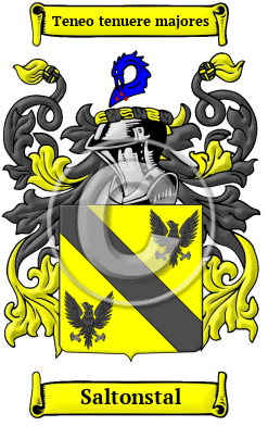 Saltonstal Family Crest/Coat of Arms