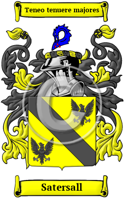 Satersall Family Crest/Coat of Arms