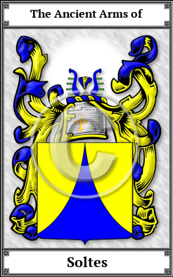 Soltes Family Crest Download (JPG) Book Plated - 600 DPI