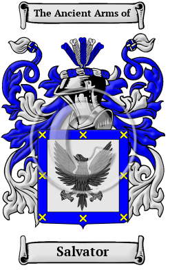 Salvator Family Crest/Coat of Arms