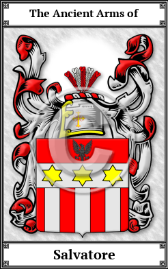 Salvatore Family Crest Download (JPG)  Book Plated - 150 DPI