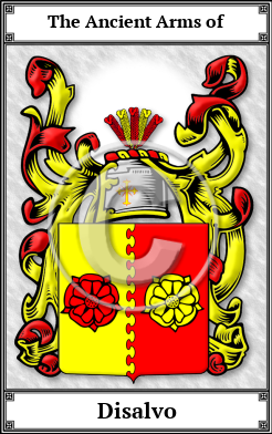Disalvo Family Crest Download (JPG) Book Plated - 600 DPI