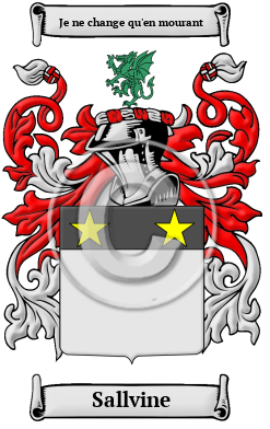 Sallvine Family Crest/Coat of Arms