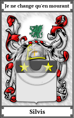 Silvis Family Crest Download (JPG)  Book Plated - 150 DPI