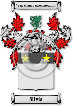Silvis Family Crest Download (jpg) Legacy Series - 150 DPI