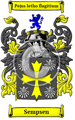 Sempsen Family Crest/Coat of Arms