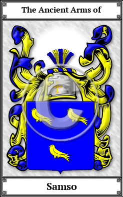 Samso Family Crest Download (JPG)  Book Plated - 150 DPI