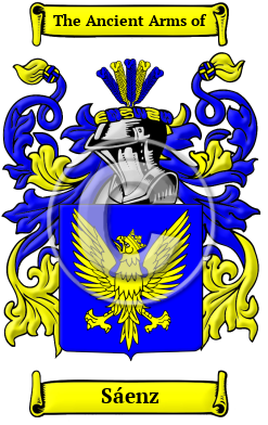 Sáenz Family Crest/Coat of Arms