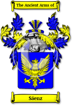Sáenz Family Crest Download (jpg) Legacy Series - 150 DPI