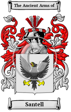 Santell Family Crest/Coat of Arms