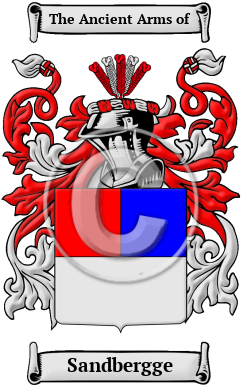 Sandbergge Family Crest/Coat of Arms
