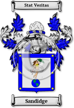 Sandidge Family Crest Download (jpg) Legacy Series - 150 DPI