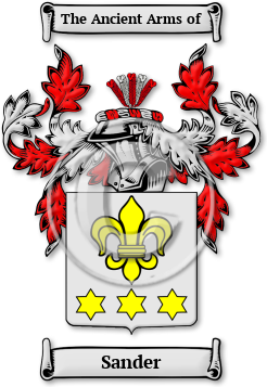 Sander Family Crest Download (jpg) Legacy Series - 150 DPI
