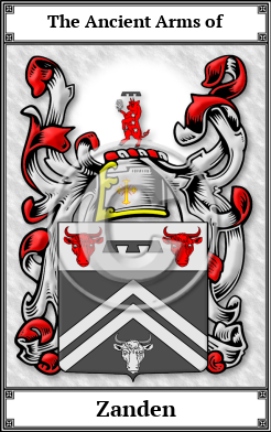 Zanden Family Crest Download (JPG)  Book Plated - 150 DPI