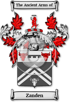 Zanden Family Crest Download (jpg) Legacy Series - 150 DPI