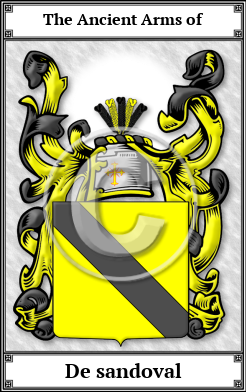 De sandoval Family Crest Download (JPG) Book Plated - 150 DPI