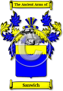 Sanwich Family Crest Download (jpg) Legacy Series - 150 DPI