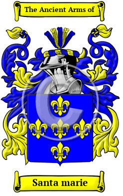 Santa marie Family Crest/Coat of Arms