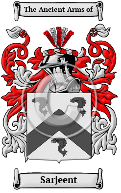 Sarjeent Family Crest/Coat of Arms