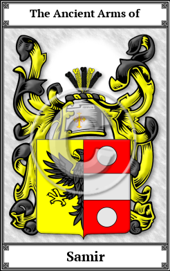 Samir Family Crest Download (JPG)  Book Plated - 150 DPI