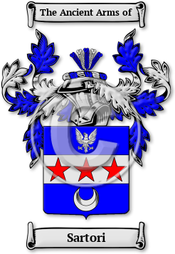 Sartori Family Crest Download (JPG) Legacy Series - 600 DPI