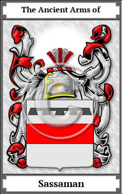 Sassaman Family Crest Download (JPG)  Book Plated - 150 DPI