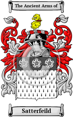 Satterfeild Family Crest/Coat of Arms