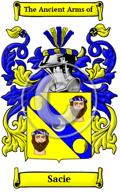 Sacie Family Crest/Coat of Arms
