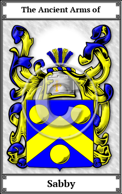 Sabby Family Crest Download (JPG)  Book Plated - 150 DPI