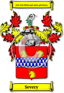 Severy Family Crest Download (jpg) Legacy Series - 150 DPI