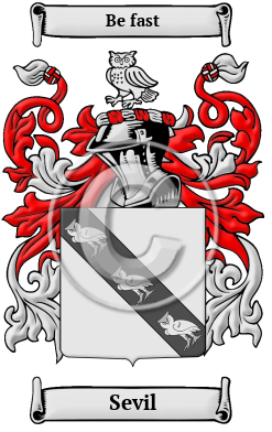 Sevil Family Crest/Coat of Arms
