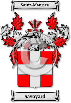 Savoyard Family Crest Download (jpg) Legacy Series - 150 DPI
