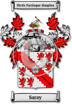 Saray Family Crest Download (jpg) Legacy Series - 150 DPI