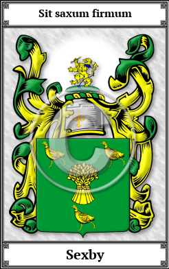 Sexby Family Crest Download (JPG)  Book Plated - 150 DPI
