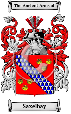 Saxelbay Family Crest/Coat of Arms
