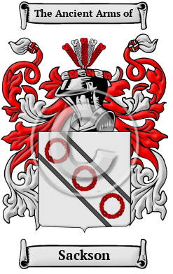Sackson Family Crest/Coat of Arms