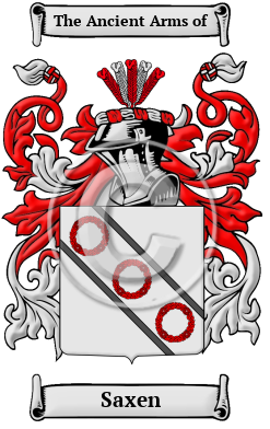 Saxen Family Crest/Coat of Arms
