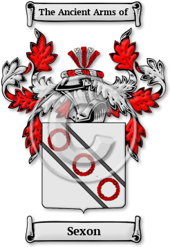 Sexon Family Crest Download (jpg) Legacy Series - 150 DPI