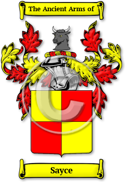 Sayce Family Crest Download (jpg) Legacy Series - 150 DPI