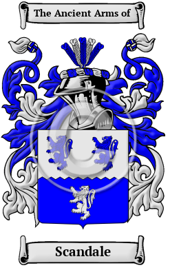 Scandale Family Crest/Coat of Arms