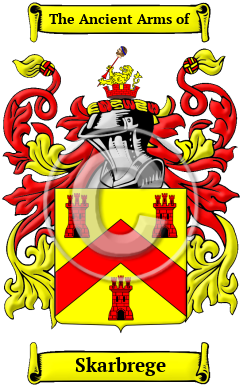 Skarbrege Family Crest/Coat of Arms